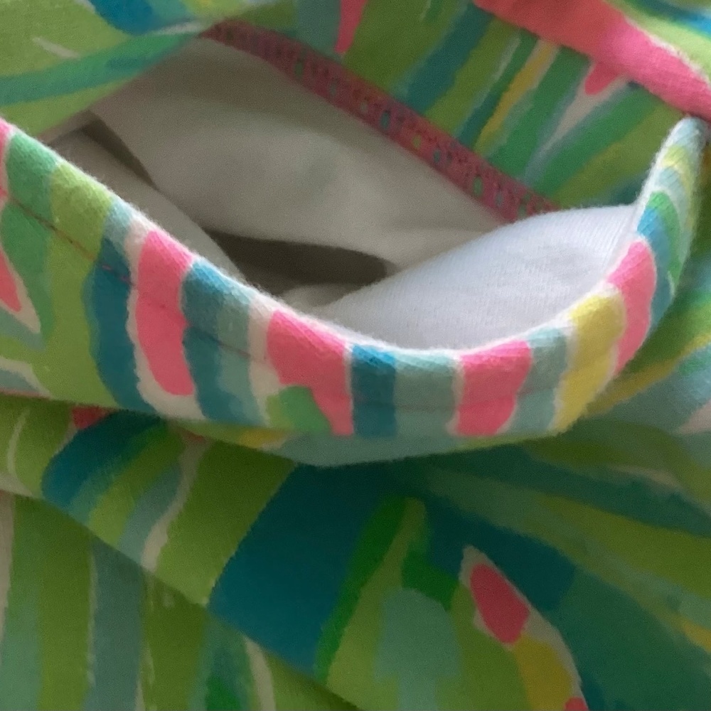 Lilly Pulitzer Zia Tiki Pink Royal Lime Skirt - Picture 4 of 8